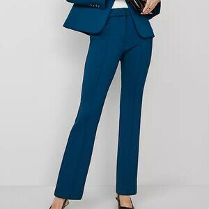 Ann Taylor - The Slim Trouser in Double Knit, Size 6, Sea Storm (dark teal blue)